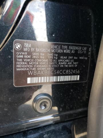 WBAKB8C54CC852456 BMW 750 LI