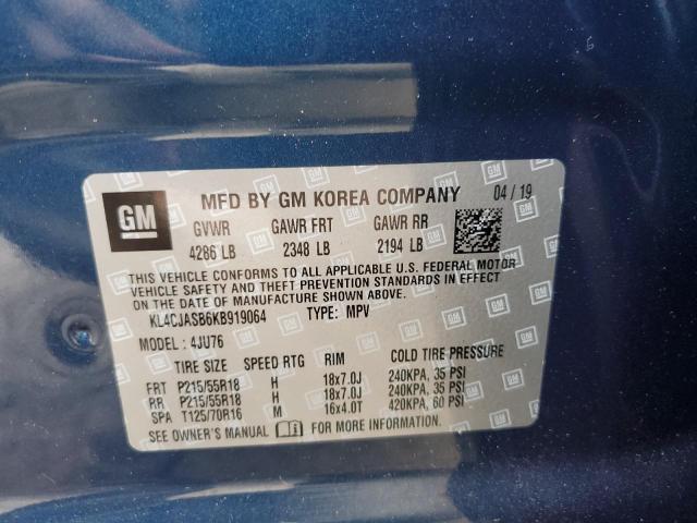 2019 BUICK ENCORE PRE - KL4CJASB6KB919064