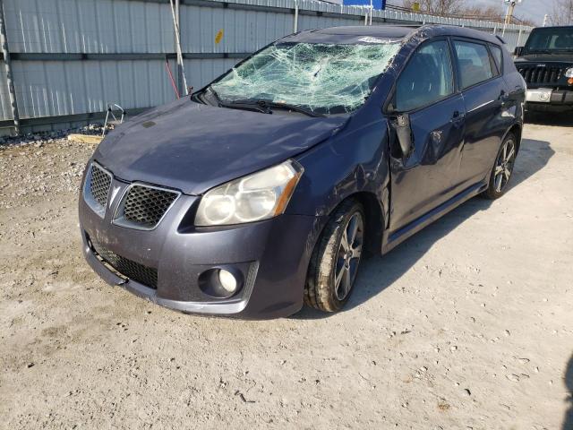 Salvage cars for sale from Copart Walton, KY: 2009 Pontiac Vibe GT