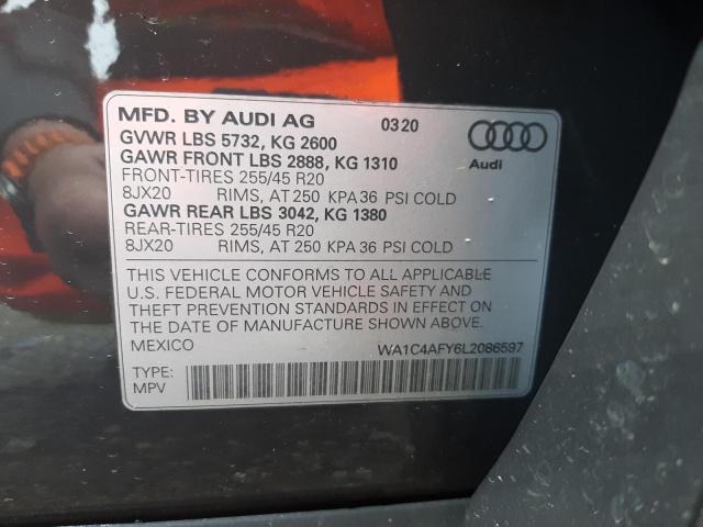 2020 AUDI SQ5 PRESTI WA1C4AFY6L2086597