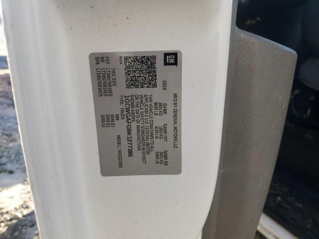 2019 CHEVROLET EXPRESS G2 - 1GCWGAFG9K1277386