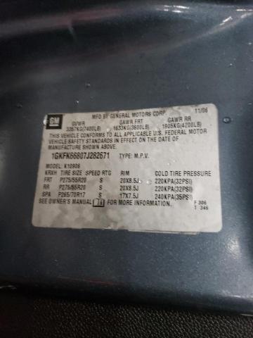 1GKFK66807J282671 GMC YUKON XL DENALI