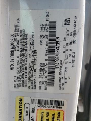 1FA6P0G70E5373919 Ford FUSION S