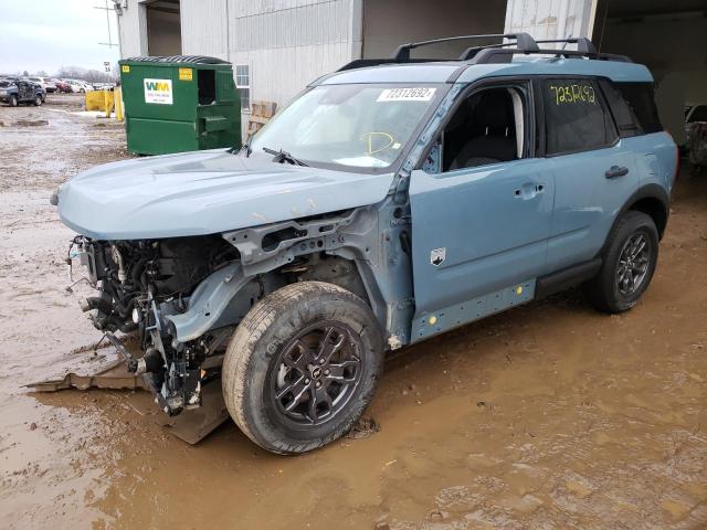 Salvage cars for sale from Copart Davison, MI: 2021 Ford Bronco Sport