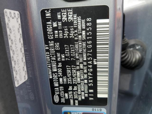 5XYPG4A57LG615588 KIA SORENTO S