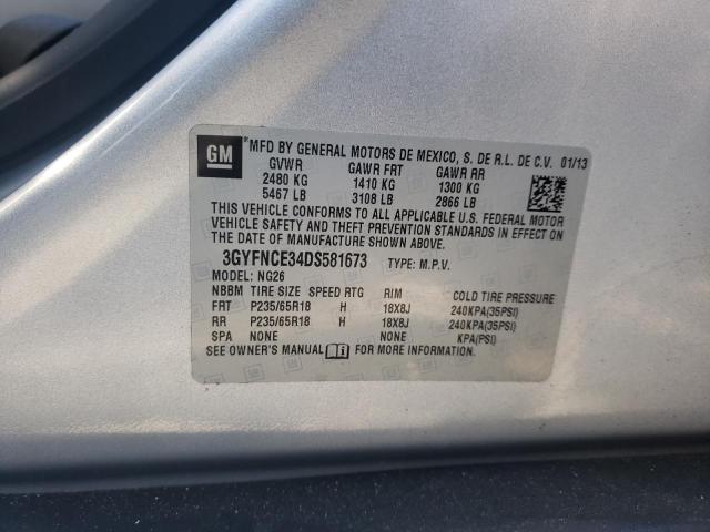 3GYFNCE34DS581673 Cadillac SRX