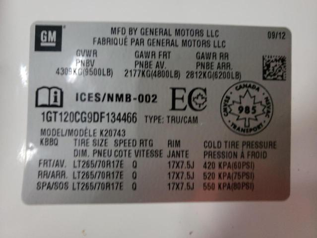 1GT120CG9DF134466 GMC Sierra K2500 Sle