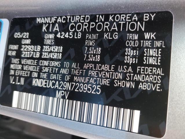2022 KIA SELTOS NIG KNDEUCA29N7239525