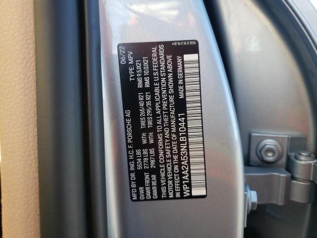 2022 PORSCHE MACAN WP1AA2A53NLB10441