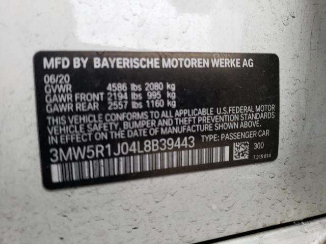 2020 BMW 330I - 3MW5R1J04L8B39443