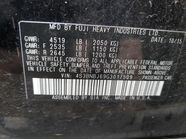 4S3BNBJ69G3017509 Subaru Legacy 2.5i Limited