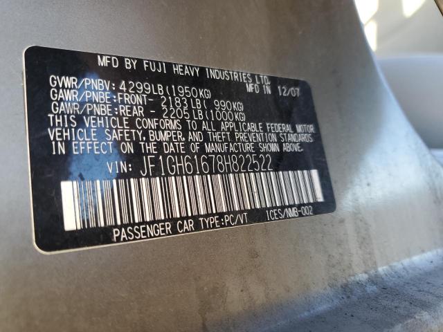 JF1GH61678H822522 Subaru Impreza 2.5i