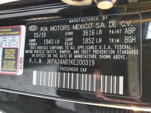 3KPA24AB1KE200319 KIA RIO S