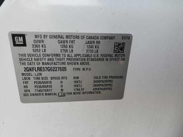 2016 GMC TERRAIN DE - 2GKFLRE37G6227605