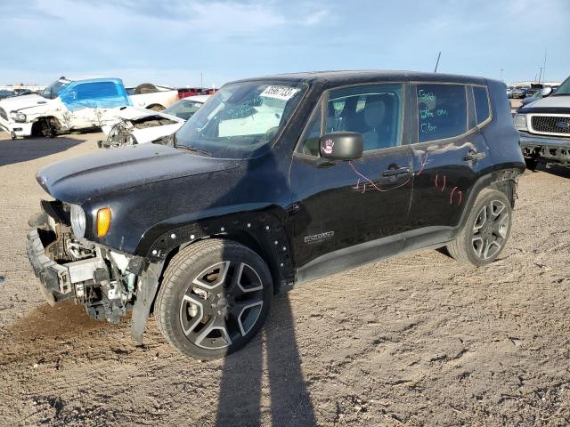 Salvage cars for sale from Copart Amarillo, TX: 2021 Jeep Renegade S