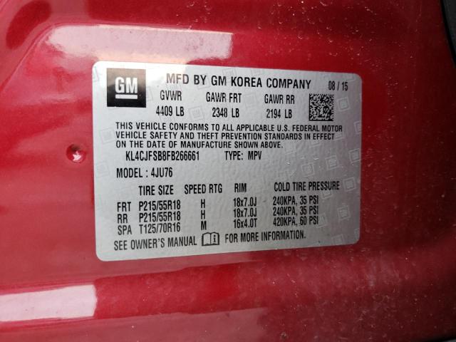 2015 BUICK ENCORE CON - KL4CJFSB8FB266661
