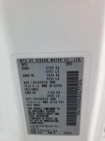 3N6CM0KN6DK697101 Nissan NV200 2.5S
