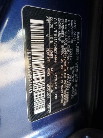 2021 NISSAN ROGUE SPOR JN1BJ1AV6MW314649
