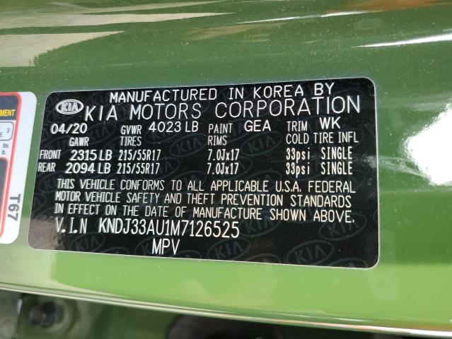 KNDJ33AU1M7126525 KIA SOUL EX