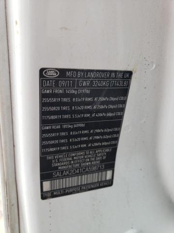 SALAK2D41CA598713 Land Rover LR4