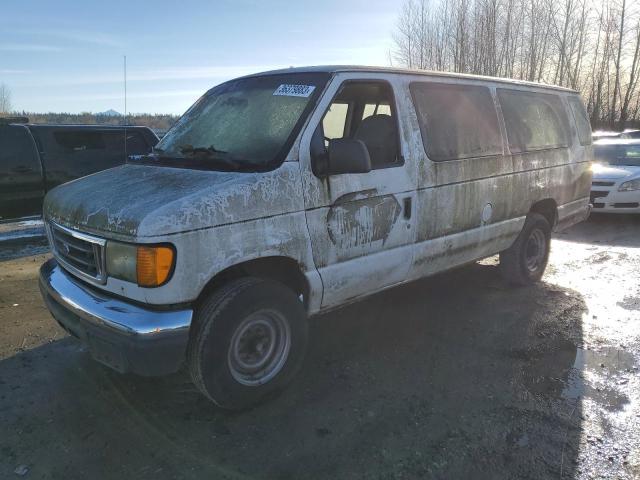 Salvage trucks for sale at Arlington, WA auction: 2006 Ford Econoline E350 Super Duty Wagon