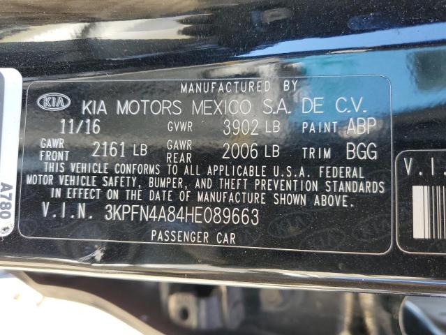 2017 KIA FORTE EX 3KPFN4A84HE089663