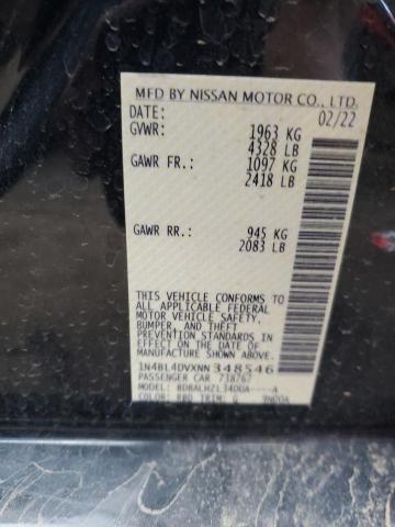 2022 NISSAN ALTIMA SV - 1N4BL4DVXNN348546