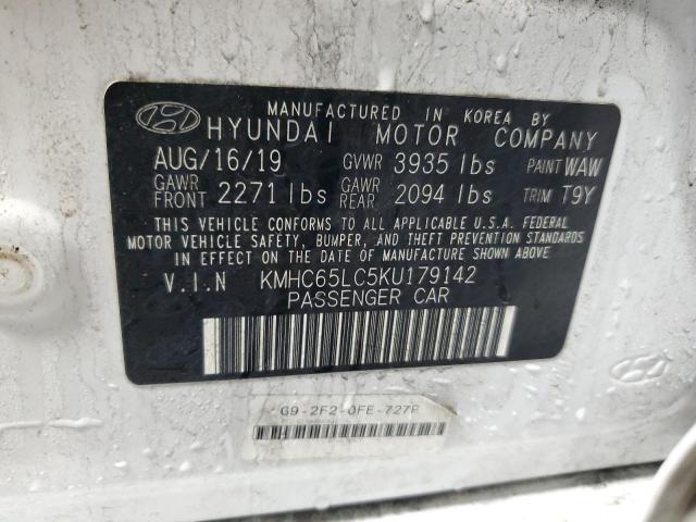 2019 HYUNDAI IONIQ BLUE - KMHC65LC5KU179142