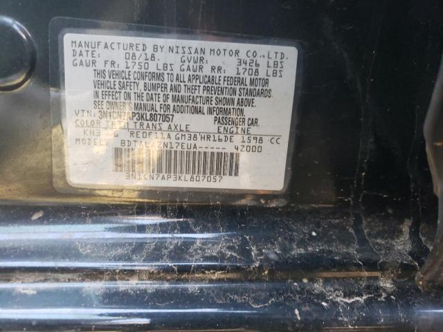 2019 NISSAN VERSA - 3N1CN7AP3KL807057