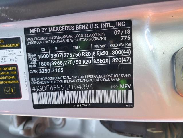 2018 MERCEDES-BENZ GLS 450 4M - 4JGDF6EE5JB104394