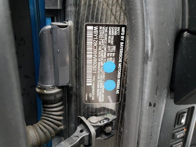 WBY1Z8C3XHV892611 BMW I SERIES