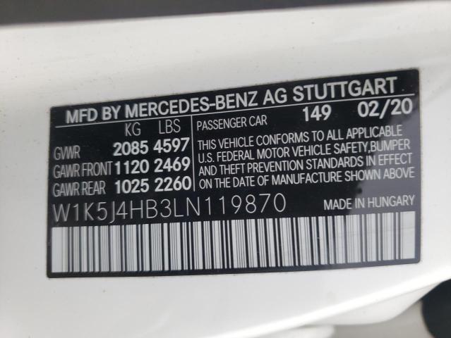 2020 MERCEDES-BENZ CLA 250 4M - W1K5J4HB3LN119870