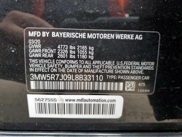 3MW5R7J09L8B33110 BMW 3 Series