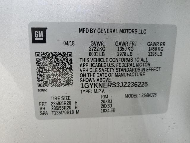 2018 CADILLAC XT5 PREMIU - 1GYKNERS3JZ236225