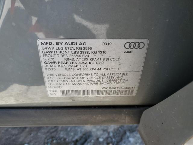 2019 AUDI SQ5 PRESTI WA1C4AFY0K2082611