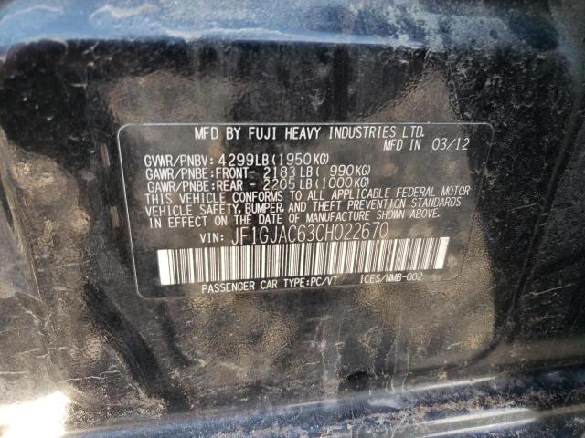 JF1GJAC63CH022670 Subaru Impreza Premium