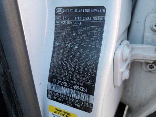 SALVN2BG2EH894324 Land Rover RANGEROVER