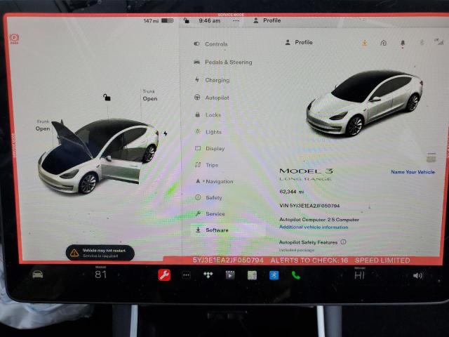 5YJ3E1EA2JF050794 Tesla MODEL 3