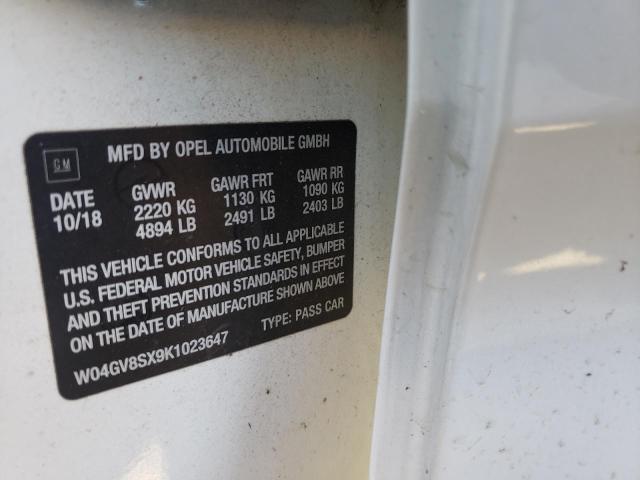 2019 BUICK REGAL TOUR - W04GV8SX9K1023647