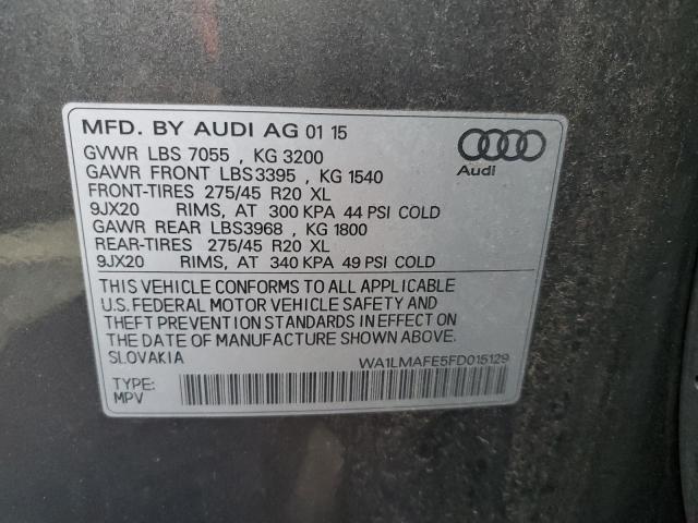 2015 AUDI Q7 TDI PRE - WA1LMAFE5FD015129