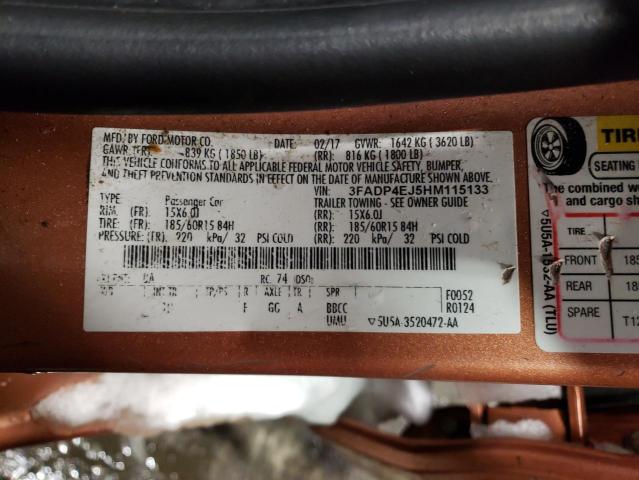 2017 FORD FIESTA SE - 3FADP4EJ5HM115133