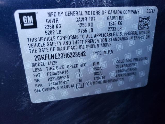 2GKFLNE39H6323942 GMC Terrain Sle