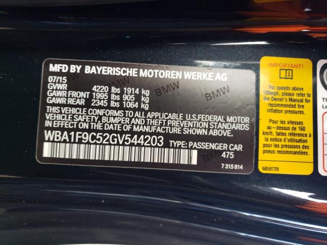 2016 BMW 228 I WBA1F9C52GV544203
