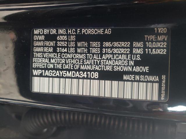 2021 PORSCHE CAYENNE GT - WP1AG2AY5MDA34108