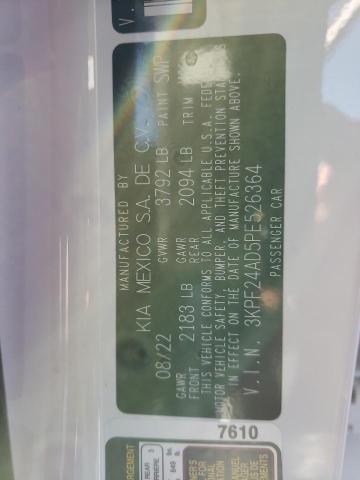 3KPF24AD5PE526364 KIA FORTE LX