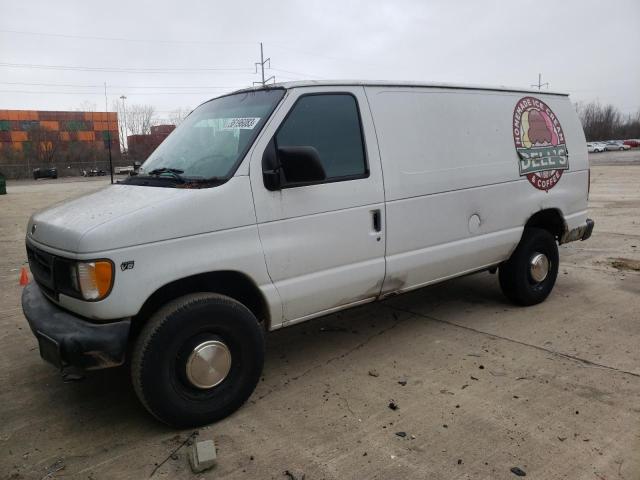 Salvage trucks for sale at Columbus, OH auction: 2001 Ford Econoline E350 Super Duty Van