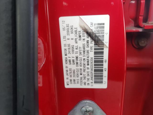 JH4CU2F84CC026354 Acura Tsx Se