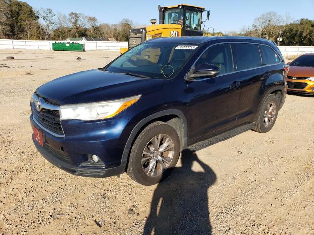 VIN 5TDKKRFH1ES011467 2014 Toyota Highlander, Xle no.1