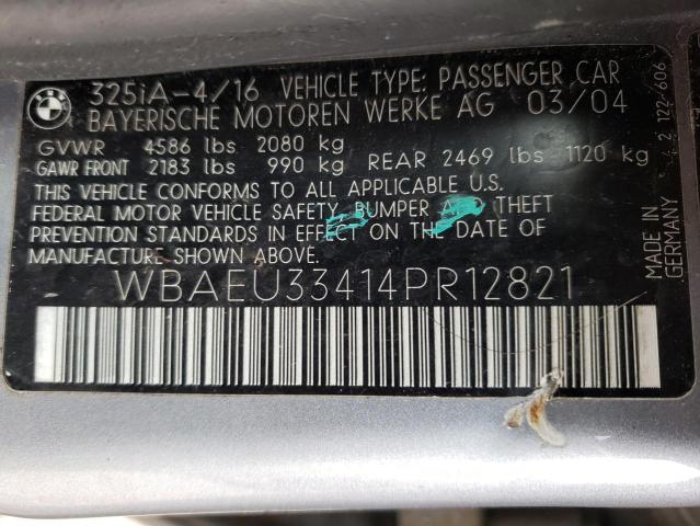 WBAEU33414PR12821 BMW 3 Series