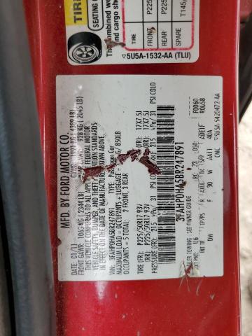 2011 Ford Fusion Se VIN: 3FAHP0HA5BR247891 Lot: 36783503